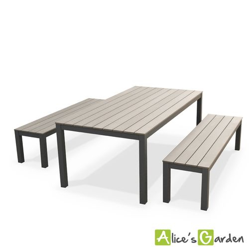 Table De Jardin En Bois Avec Banc – Topiwall concernant Table De Jardin En Bois Avec Banc Integre