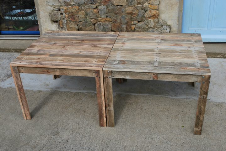 Table De Jardin En Palette – Au Bout Du Bois encequiconcerne Fabriquer Une Table De Jardin