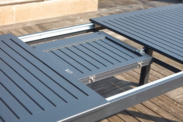 Table De Jardin Extensible + 10 Chaises En Aluminium encequiconcerne Table Jardin 4 Personnes