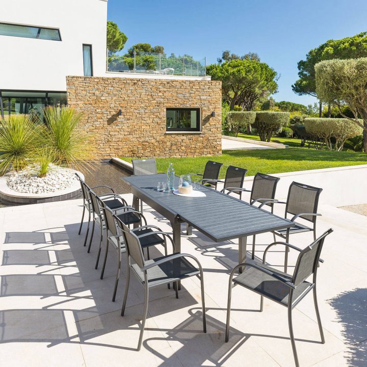 Table De Jardin Extensible Piazza Anthracite Et Gris concernant Table Jardin Hesperide Table De Jardin Extensible Piazza Anthracite Et Gris concernant Table Jardin Hesperide