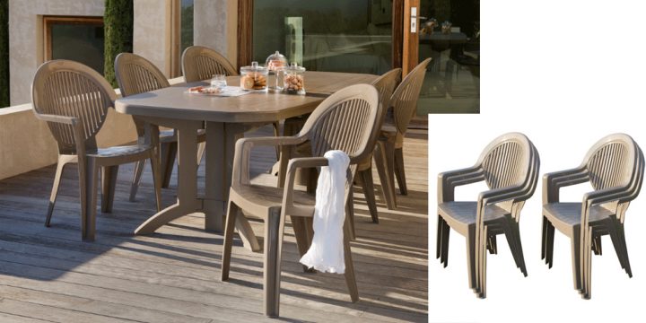 Table De Jardin Grosfillex Vega tout Table Vega Grosfillex Carrefour