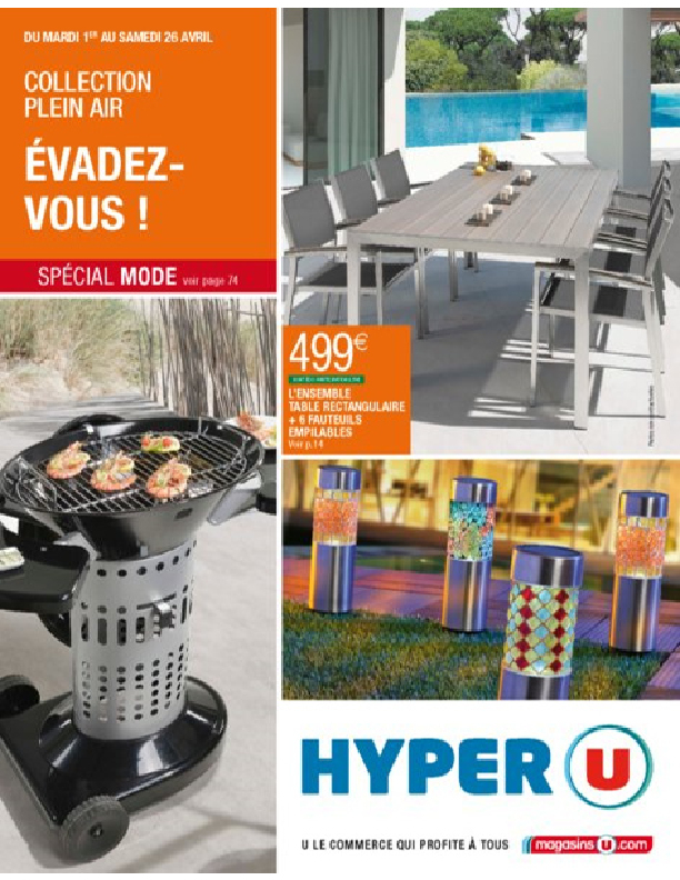 Table De Jardin Hyper U encequiconcerne Table De Jardin Super U
