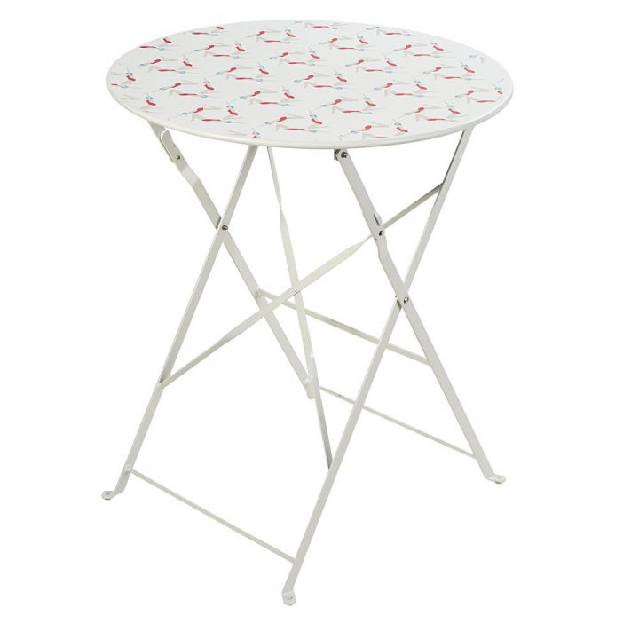 Table De Jardin Pliante En Métal Blanc 2 Personnes D58 concernant Table De Jardin 2 Personnes