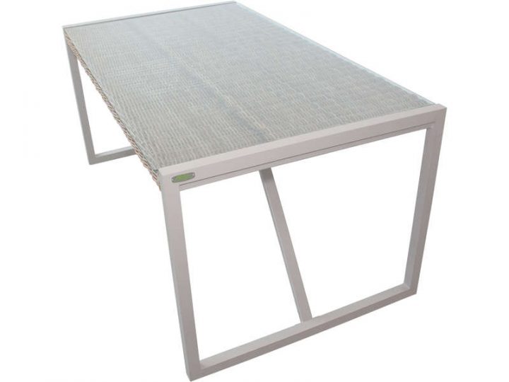 Table De Jardin Rectangulaire 160 Cm Malacca Coloris Gris concernant Table De Jardin Conforama