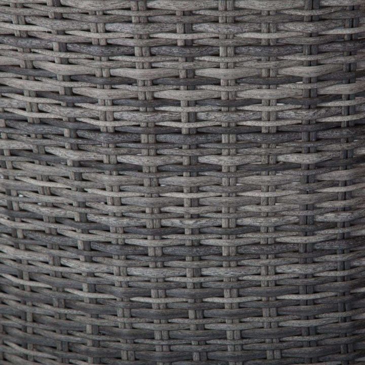 Table De Jardin Résine Tressée Mooréa – 8 Personnes – Gris encequiconcerne Salon De Jardin Moorea Terre D'Ombre