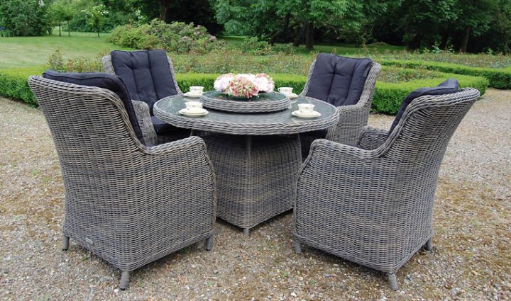 Table De Jardin Ronde À Double Plateau En Résine Tressée tout Table De Jardin En Resine Tressee Leclerc