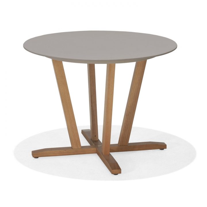 Table De Jardin St Tropez Ronde Taupe 4 Personnes | Leroy pour Table Jardin 4 Personnes