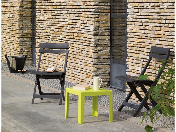 Table De Jardin, Table Basse Miami 40X40X35Cm – Conforama à Table De Jardin Conforama
