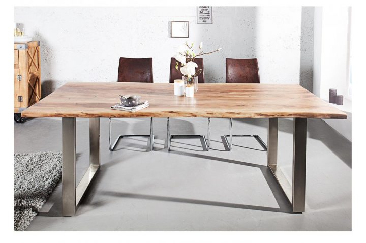 Table De Salle À Manger Design / Bois Acacia Pour Salle À Manger encequiconcerne Table Salle A Manger 140 Cm