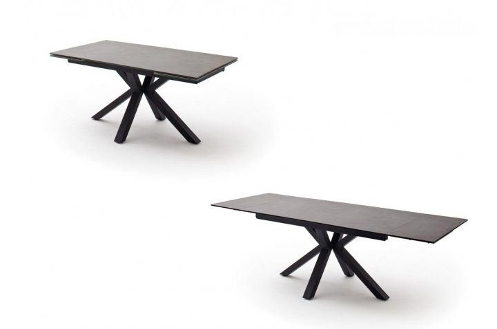 Table Design En Céramique Et Piétement Métal Noir Design dedans Table Salle A Manger Plateau Ceramique