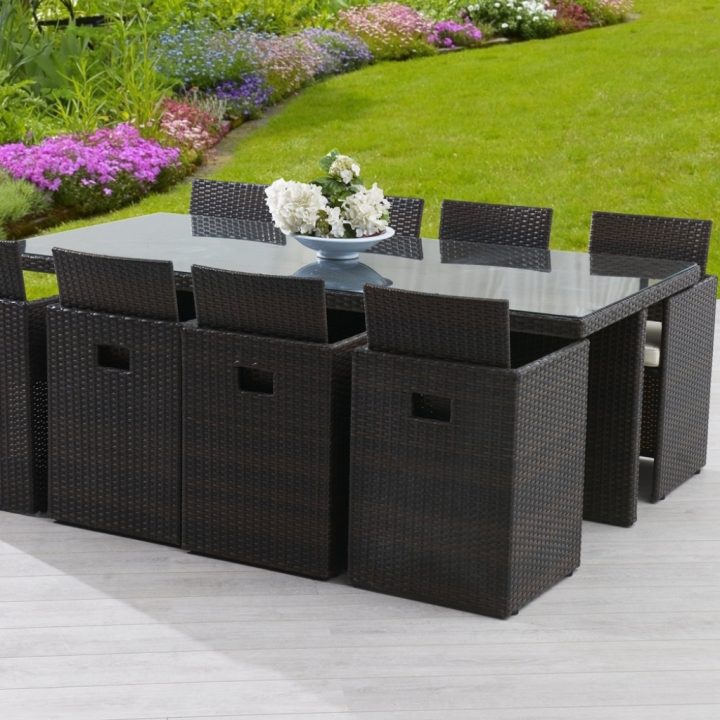 Table Et Chaise De Jardin En Resine – L'Habis destiné Salon De Jardin Tressé Pas Cher