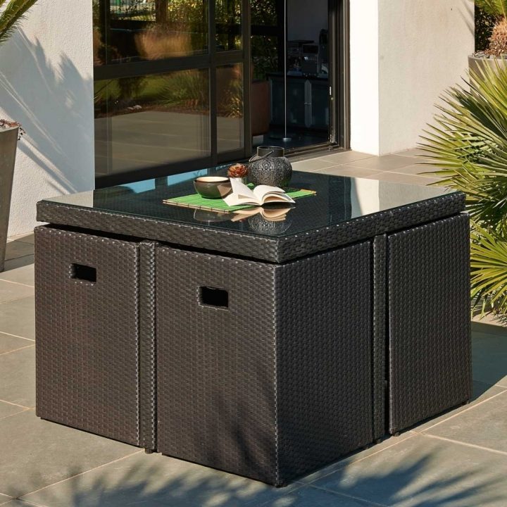 Table Et Chaise De Jardin En Resine Tressee – Maison encequiconcerne Table De Jardin En Resine Tressee Leclerc