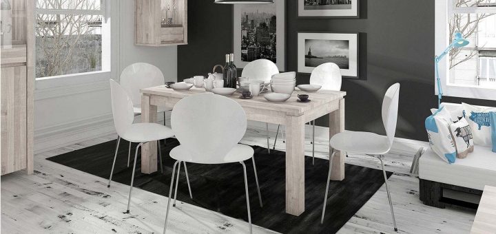 Table Extensible 5 Ou 6 Rallonges En Bois Vinc encequiconcerne Grande Table De Salle À Manger Avec Rallonges