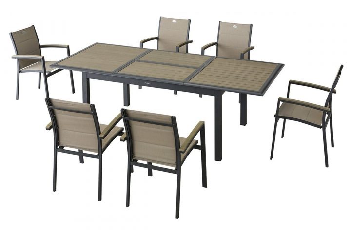 Table Extensible Azua Composite | Tables De Jardin dedans Salon De Jardin Azua