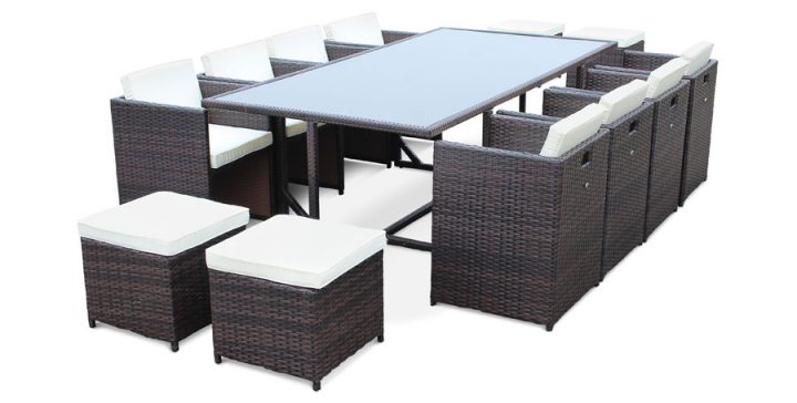 Table Exterieure Resine Avec Mobilier En Resine Tressee concernant Table De Jardin En Resine Tressée