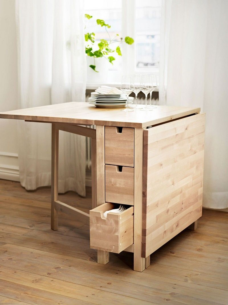 Table Gain De Place Pliante, Rabattable Ou Gigogne ? | Table dedans Table Salle A Manger Pliante Ikea