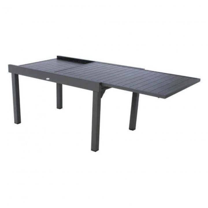 Table Piazza Alu Hesperide Extensible 10 P. Graphite dedans Table De Jardin Extensible Pas Cher
