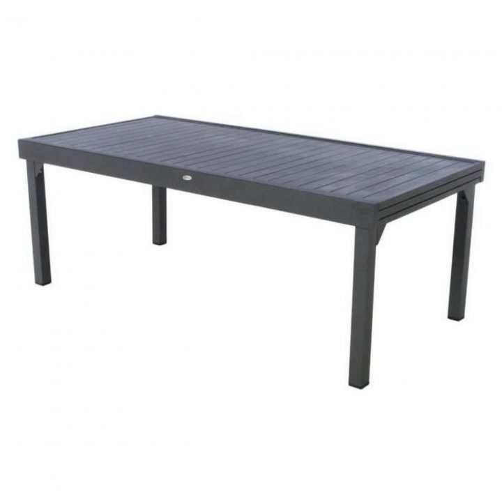 Table Piazza Alu Hesperide Extensible 12 P. Graphite dedans Table De Jardin Extensible Pas Cher