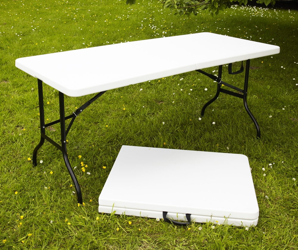 Table Pliante MultiUsage 180X75X74Cm serapportantà Salon De Jardin Pas