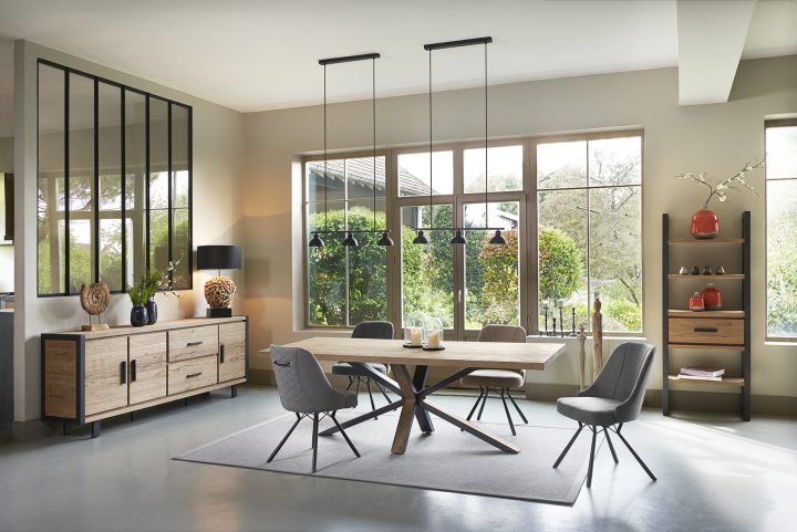 Table Rectangulaire L230 Brooklyn | Tables De Salle À Manger destiné Monsieur Meuble Salle À Manger