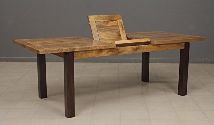 Table Style Industriel Avec Rallonges : Quel Modèle Choisir avec Table Salle A Manger Carrée Avec Rallonge