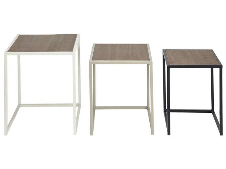 Tables Gigognes Valentine – Vente De Table Et Chaises De tout Table De Jardin Conforama