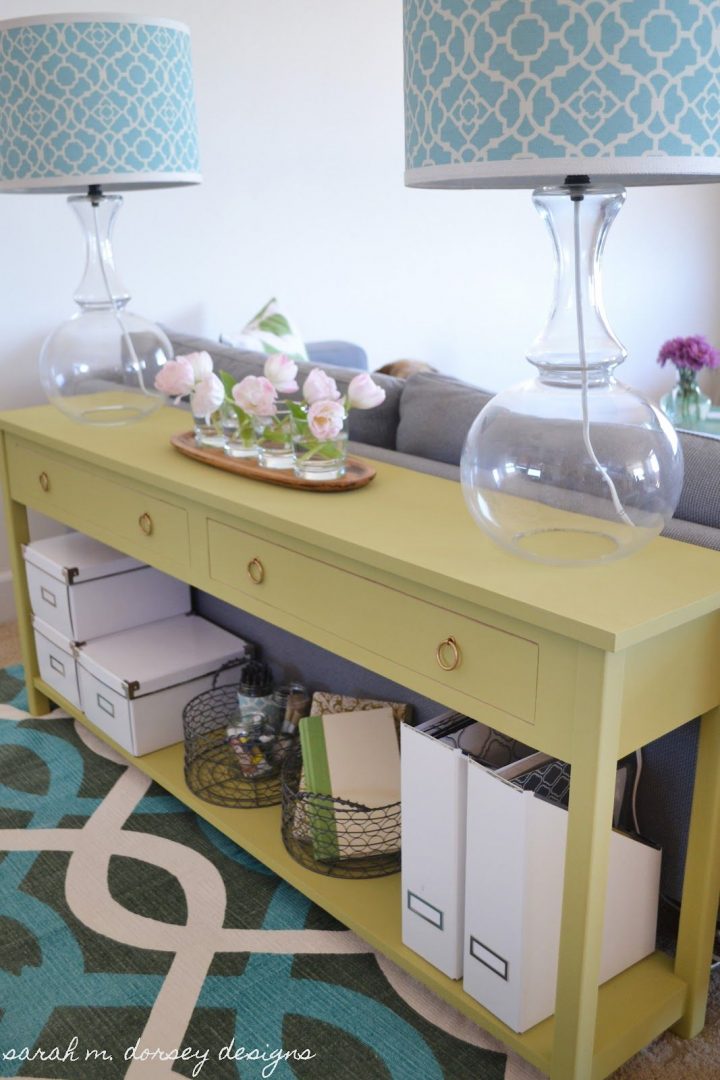 Tablette Derrière Le Canapé | Déco Maison, Décoration à Console Derriere Canapé