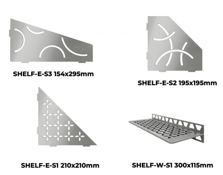 Tablette Murale Shelf Schluter pour Etagere De Douche Inox
