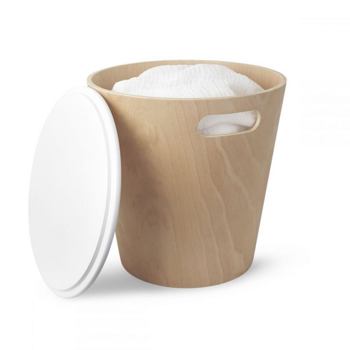 Tabouret Rangement Woodrow Umbra serapportantà Boite Rangement Salle De Bain