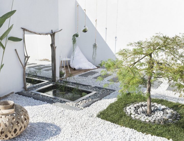 Terrasse Blanc / Beige / Naturel Ubbink Naturel dedans Incinérateur De Jardin Leroy Merlin