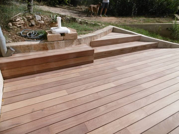 Terrasse Bois Lames Cumaru Chateauneuf Le Rouge 13 – Vente encequiconcerne Lame De Terrasse Cumaru Castorama
