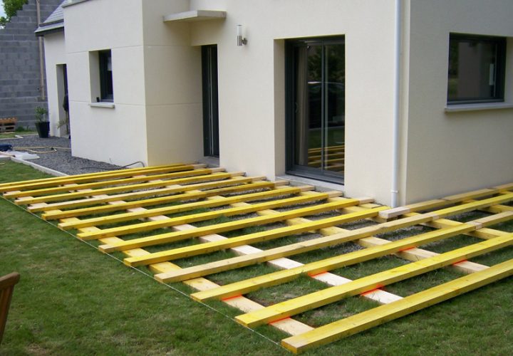 Terrasse Composite Pose avec Construire Terrasse Bois Sur Parpaing
