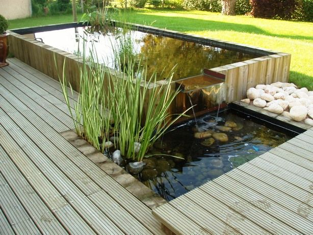Terrasse En Bois + Étang – Recherche Google | Jardins intérieur Bassin De Jardin Hors Sol Terrasse En Bois + Étang – Recherche Google | Jardins intérieur Bassin De Jardin Hors Sol