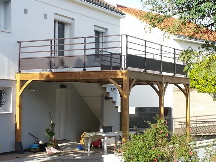 Terrasse Hors-Sol En Bois – Mc Timonier, Charpente En Kit encequiconcerne Terrasse En Kit Sur Pilotis