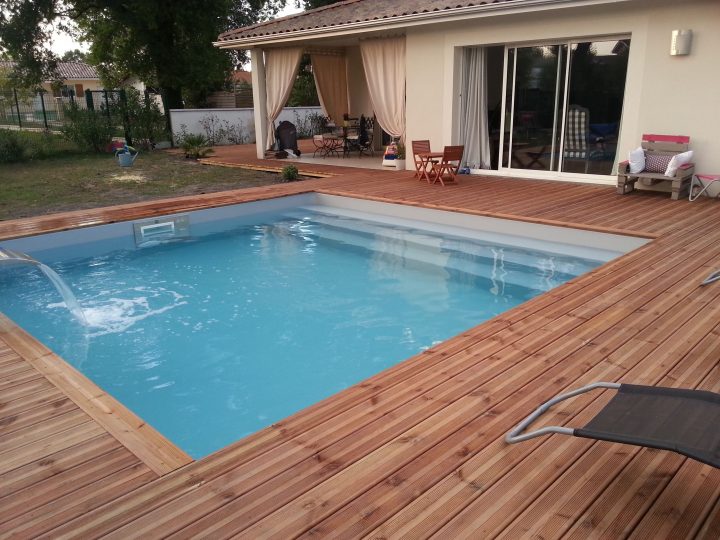 Terrasse Piscine Carrelage Sans Margelle tout Margelle Piscine Castorama