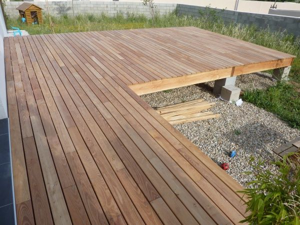 Terrasse Robinier Sur Poutres Douglas – 45 Messages avec Construire Terrasse Bois Sur Parpaing
