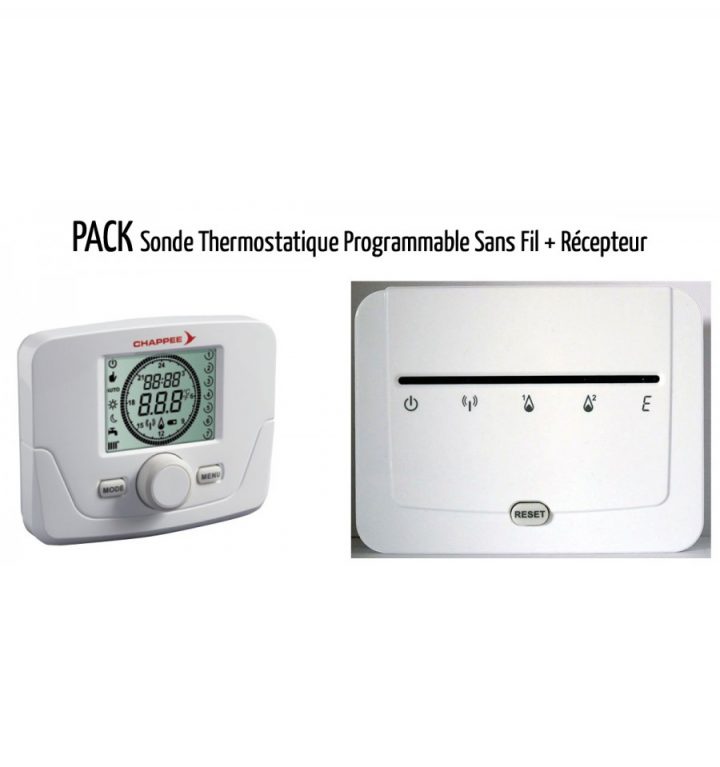 Thermostat Programmable Sans Fil + Sonde D'ambiance De encequiconcerne Robinet Thermostatique Programmable