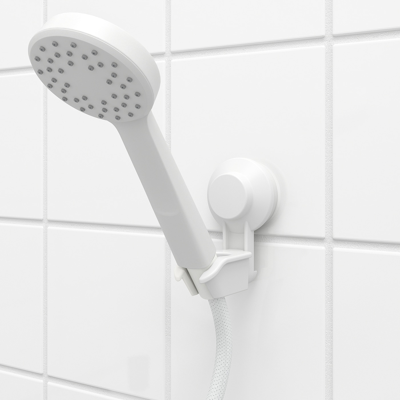 Tisken Support À Ventouse Pour Douchette - Blanc serapportantà Pare Douche Ikea