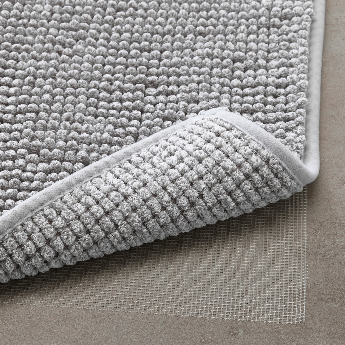 Toftbo Tapis De Bain - Blanc Gris Mélange 50X80 Cm concernant Tapis De Douche Ikea