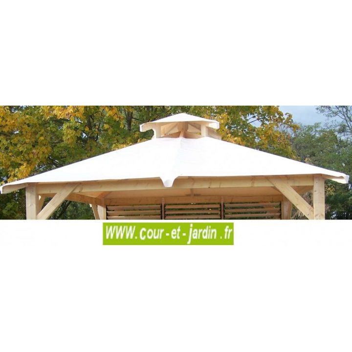 Toile Pour Tonnelle De Jardin Spacio, Bache De Toit intérieur Tonnelle 4X4