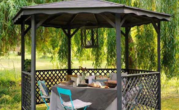 Tonnelle De Jardin Lora Avec Toit Bois | Jardipolys À serapportantà Tonnelle De Jardin En Bois Tonnelle De Jardin Lora Avec Toit Bois | Jardipolys À serapportantà Tonnelle De Jardin En Bois