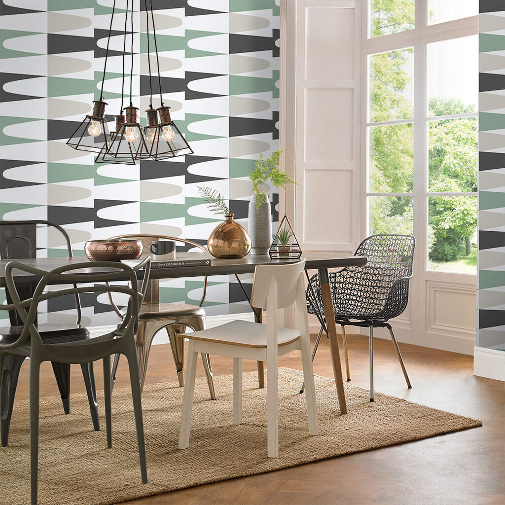 Top Déco] 10 Papiers Peints À Motif Pour La Salle À Manger tout Papier Peint Pour Salon Et Salle À Manger