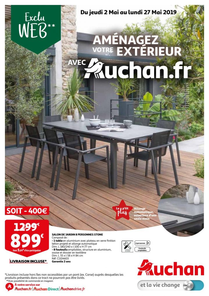 Tract Exclu Web – 2 Mai Au 27 Mai 2019Auchan Saint-Omer concernant Salon De Jardin Auchan