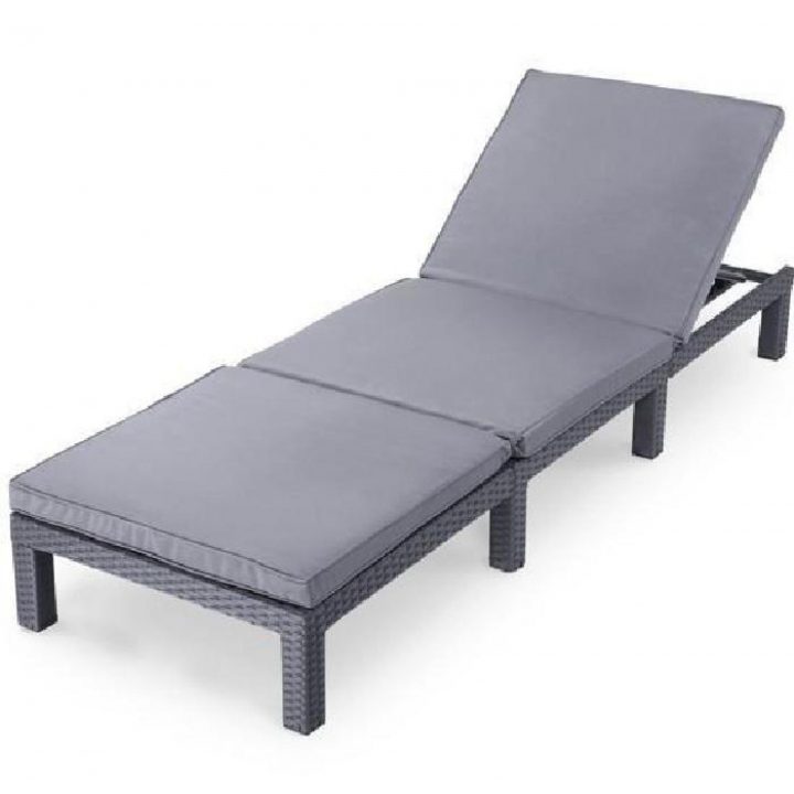 Transat En Polyrotin (Rtsl05) Gris – Achat/Vente Transat dedans Transat De Jardin Pas Cher