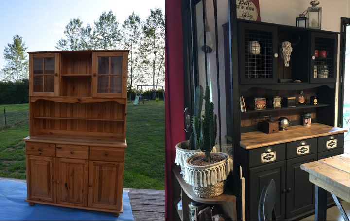 Transformer Un Vaisselier En Pin En Meuble Tendance Industriel serapportantà Bon Coin Meubles Anciens