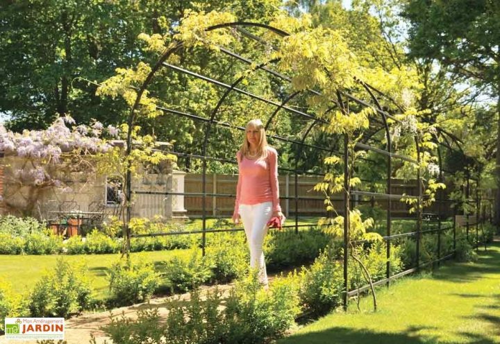 Tunnel Fer Forgé Roman 1 (3 Dimensions) – Harrod avec Arche De Jardin En Fer