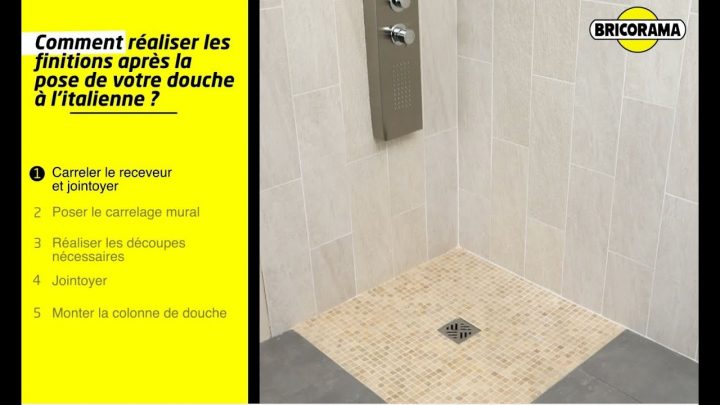 Tuto Carreler Et Réaliser Les Finitions D'une Douche À L'italienne |  Bricorama concernant Pose Douche À L Italienne