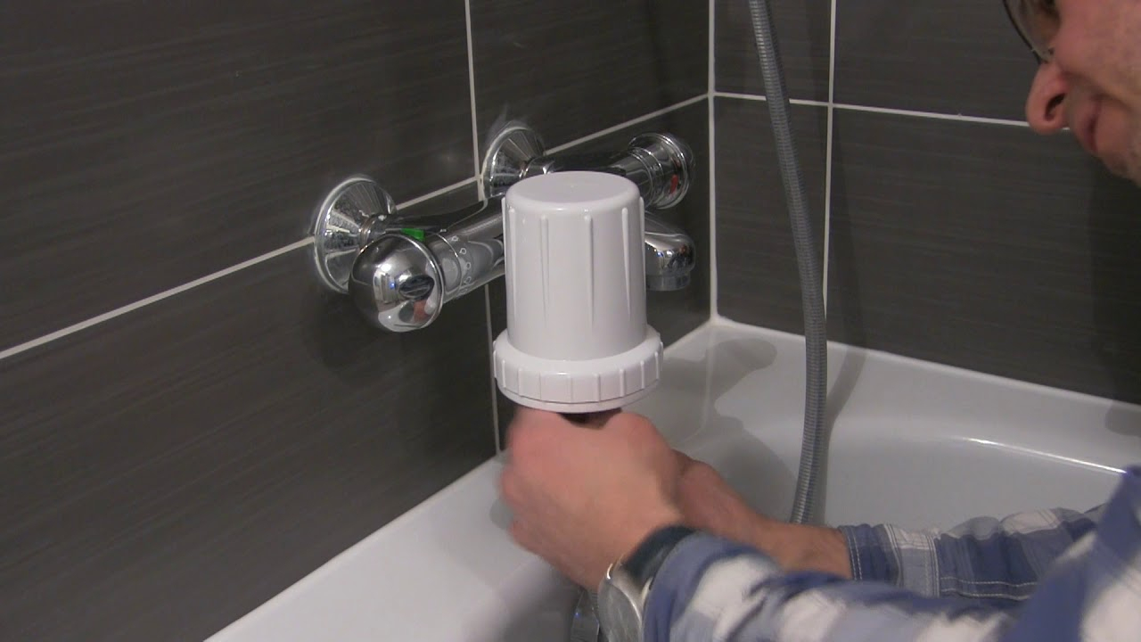 &quot;tuto&quot; Installation Filtre Douche Anti Calcaire / Chlore Excentré encequiconcerne Filtre Douche Sprite
