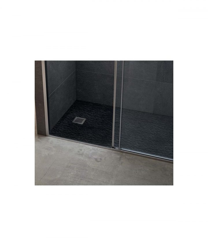 Ultra Flat S Receveur Douche 100X80 Resine Solidtm Gris Ciment à Receveur De Douche 100X80