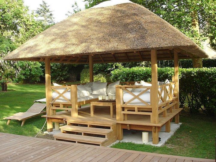 Un Gazebo En Bois Dans Votre Jardin (Com Imagens) | Gazebo destiné Chalet De Jardin.fr Un Gazebo En Bois Dans Votre Jardin (Com Imagens) | Gazebo destiné Chalet De Jardin.fr